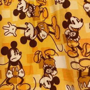 LuLaRoe Mickey Mouse leggings Yellow / Orange OS